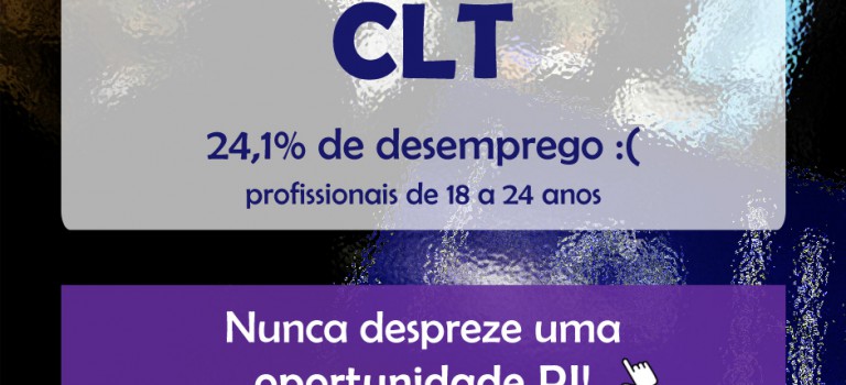PNAD e os desempregados jovens – 1º Tri 2016 PNAD 1º Tri 2016 - 24,1% de desemprego. Nunca despreze uma oportunidade PJ