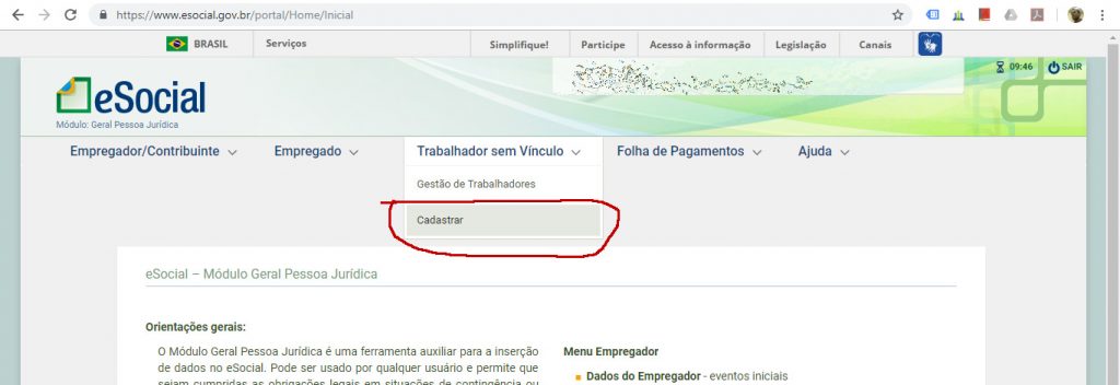 eSocial: como cadastrar empresario e sócio