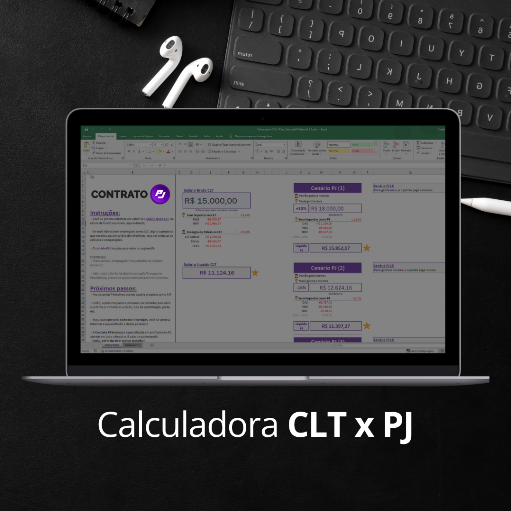 Cálculo de Salário PJ: Baixe nossa planilha de cálculo de salários PJ.