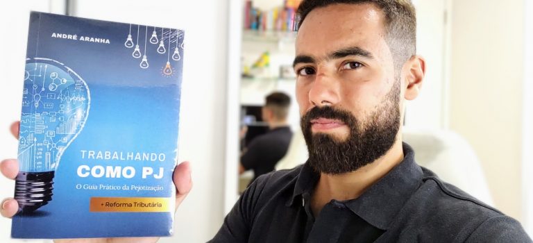 Livro ensina profissionais a “virar PJ” Livro Trabalhando como PJ - O Guia Prático da Pejotização nas mãos do autor André Aranha, do Contrato PJ.